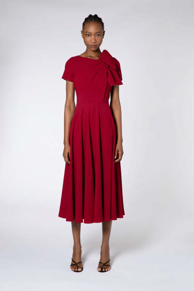 Shop Roksanda Short Sleeve A-line Midi Dress