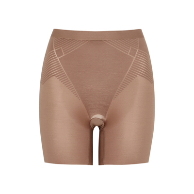 Shop Spanx Thinstincts 2.0 Girl Shorts In Light Brown