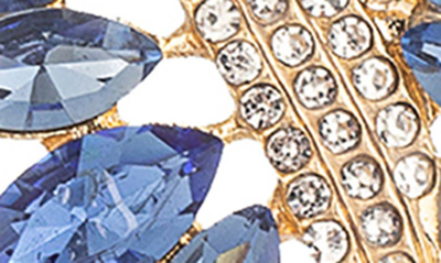 Eye Candy Los Angeles Gardena Drao Statement Earrings In Blue