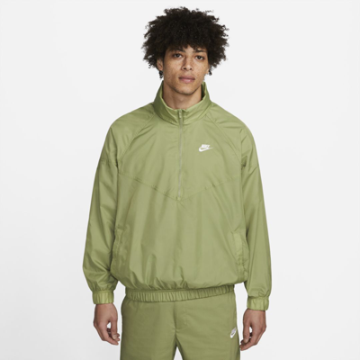 Shop Nike Men's  Sportswear Windrunner Unlined Woven Anorak In Green