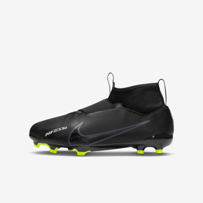 Shop Nike Jr. Mercurial Superfly 9 Academy Little/big Kids' Multi-ground High-top Soccer Cleats In Black