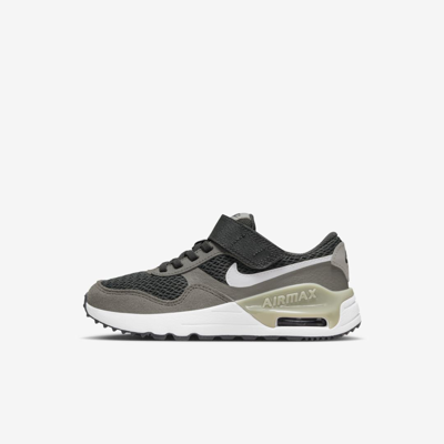 Shop Nike Air Max Systm Little Kids' Shoes In Dark Smoke Grey,flat Pewter,light Iron Ore,white