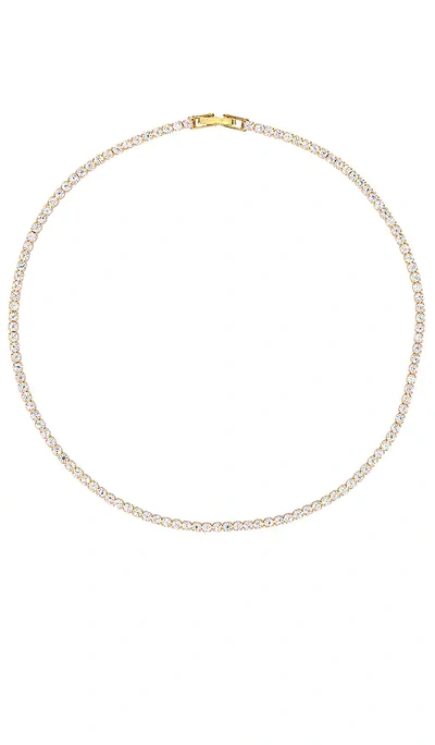 Shop Petit Moments Beam Necklace In Metallic Gold