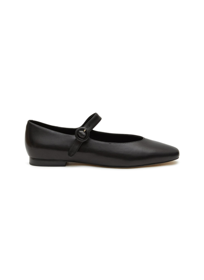 Shop Pedder Red ‘lou' Mary Jane Ballerina Shoes In Black