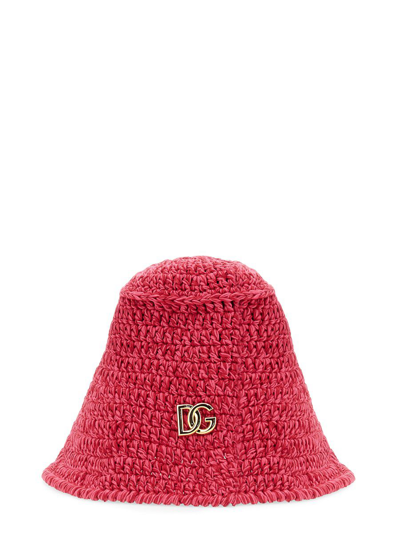 Shop Dolce E Gabbana Women's  Pink Other Materials Hat