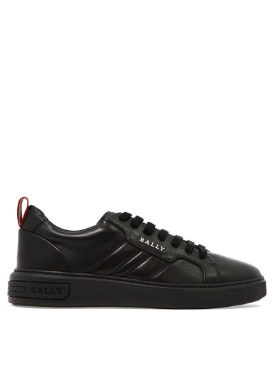 Shop Bally Men's  Black Other Materials Sneakers