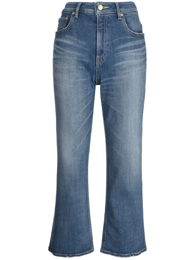Shop Tu Es Mon Tresor The Peridot 3year Wide-leg Jeans In Blue