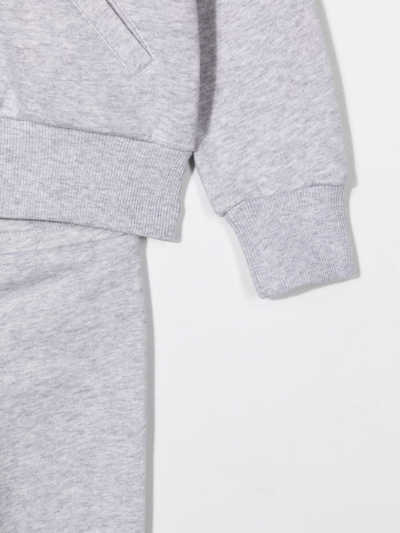 Shop Billieblush Logo-print Zip-up Tracksuit Set In Grey