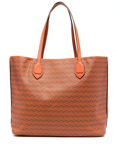 Shop Delage Lulu Mm Tote Bag In Orange