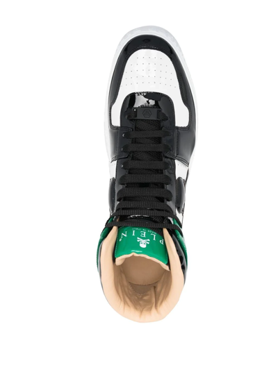 Philipp Plein Skull Lace-up Sneakers In Green