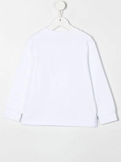 Emilio Pucci Junior Logo-print Long-sleeved T-shirt In White
