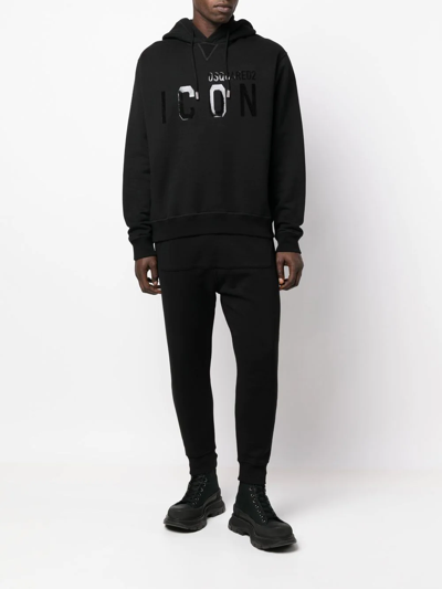 Dsquared2 Elasticated Track Pants In Black