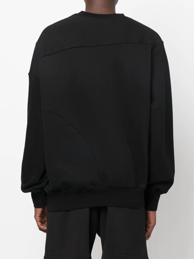 Shop Vivienne Westwood Drunken Orb-embroidered Sweatshirt In Black