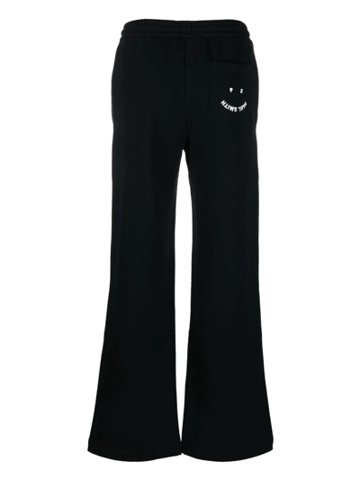 Shop Ps By Paul Smith Drawstring Flared Trousers In Black