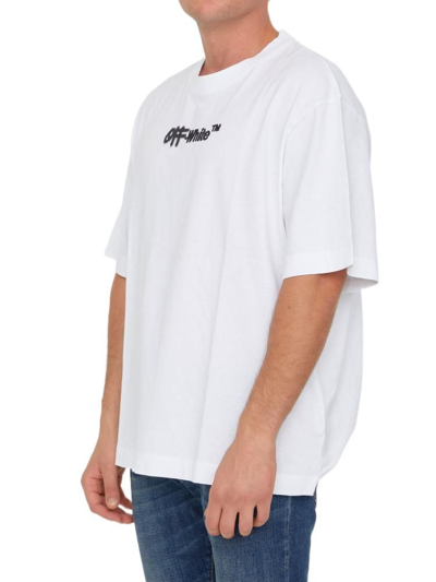 Shop Off-white Men's White Cotton T-shirt