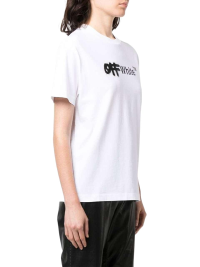 Shop Off-white Women's White Cotton T-shirt