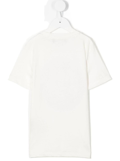 Shop Versace Boys White Cotton T-shirt