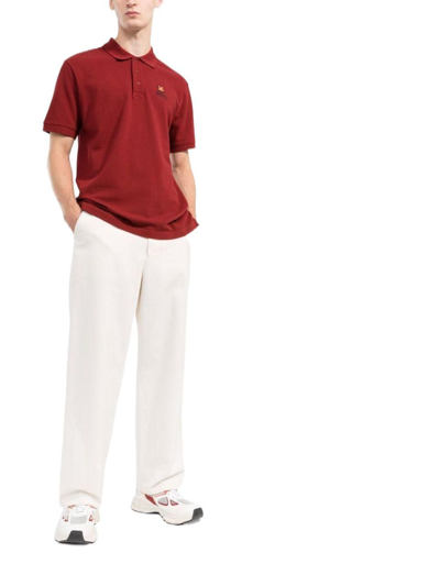 Shop Kenzo Men's Red Cotton Polo Shirt