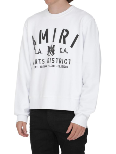 Shop Amiri Men's White Other Materials Sweatshirt