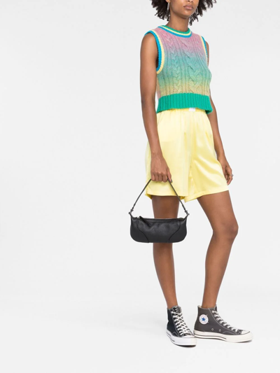 By Far Mini Amira Shoulder Bag In Schwarz