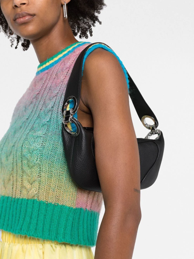 By Far Mini Amira Shoulder Bag In Schwarz