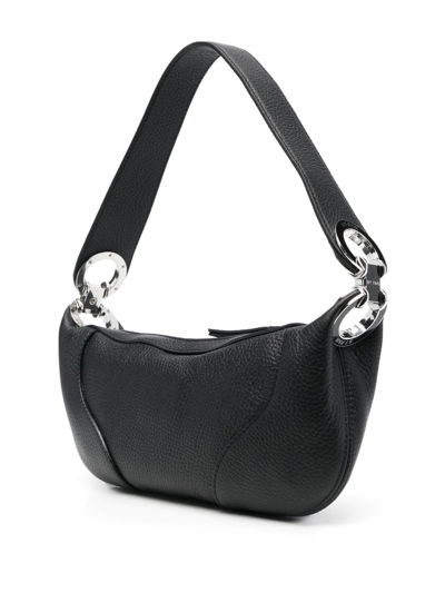 By Far Mini Amira Shoulder Bag In Schwarz