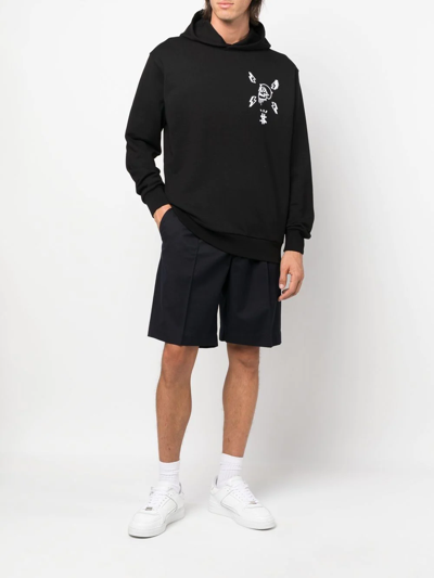 Philipp Plein Skull Graphic-print Hoodie In Schwarz