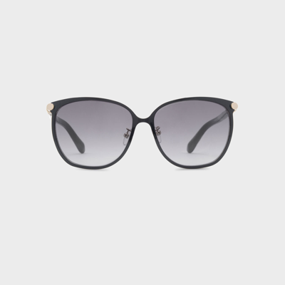 Shop Charles & Keith Oversized Square Sunglasses In Black