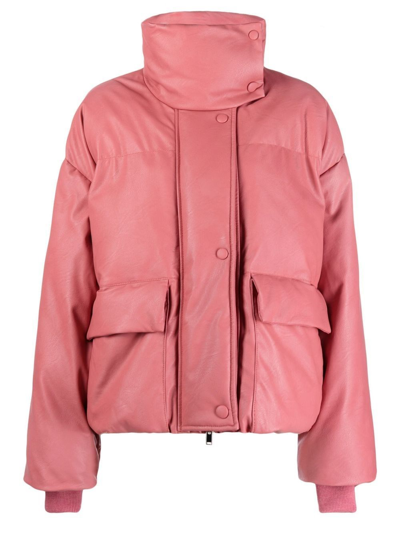 Shop Stella Mccartney `light Altermat` Puffer Jacket In Rosa