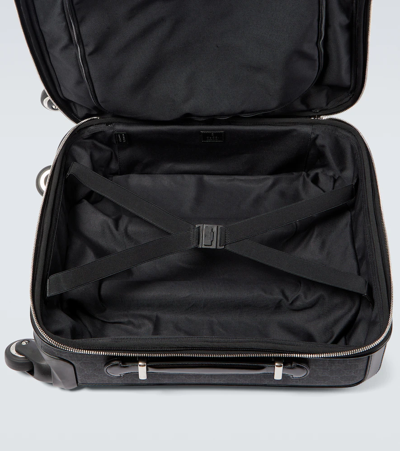 Shop Gucci Gg Supreme Small Carry-on Suitcase In Black/black