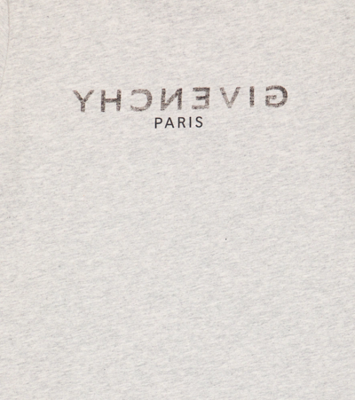 Shop Givenchy Logo-print Cotton Jersey T-shirt In Grey Marl