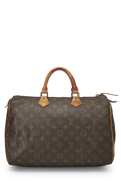 Pre-owned Louis Vuitton Monogram Canvas Speedy 35 