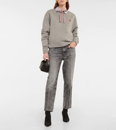 Frame Le Nouveau Mid-rise Straight Jeans In Kickdrum