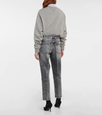 Frame Le Nouveau Mid-rise Straight Jeans In Kickdrum