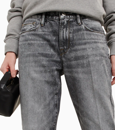 Frame Le Nouveau Mid-rise Straight Jeans In Kickdrum
