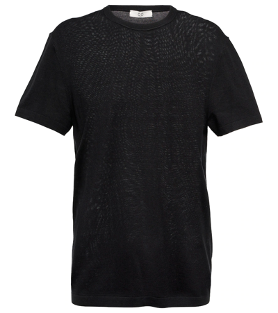 Shop Co Essentials Silk Jersey T-shirt In Black