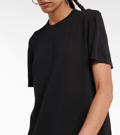 Shop Co Essentials Silk Jersey T-shirt In Black