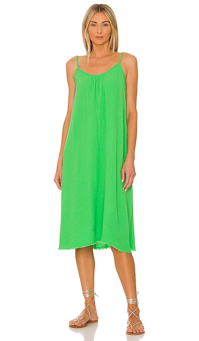 Shop Nation Ltd Adele Midi Dress In Green