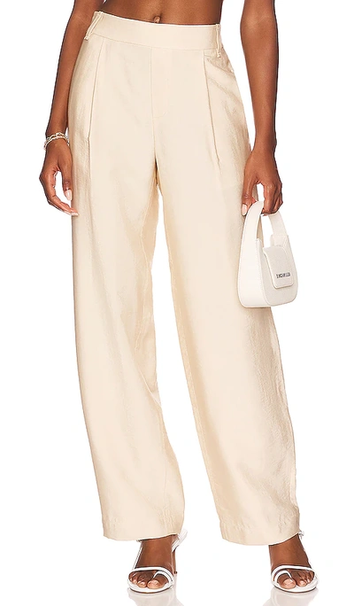 Shop Vince Straight Leg Pull On Pant In Cream