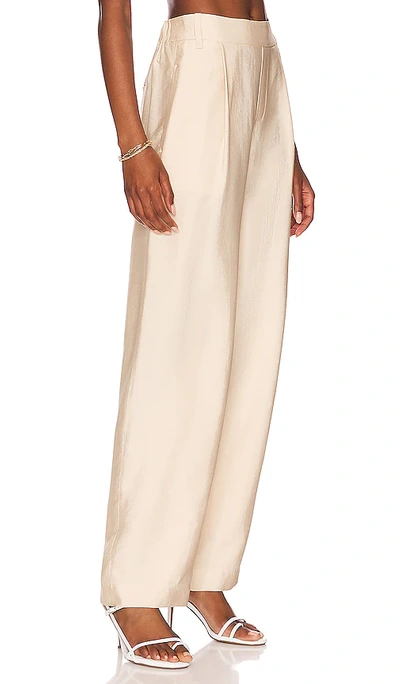 Shop Vince Straight Leg Pull On Pant In Cream