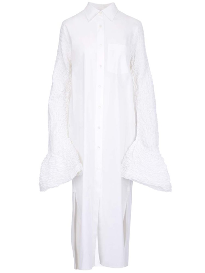 Shop Dries Van Noten Flared In White