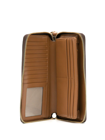 Michael Michael Kors Jet Set Travel Continental Wallet In Brown