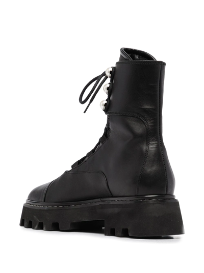 Nicholas Kirkwood Amphibious Combat "pearlogy" In Black