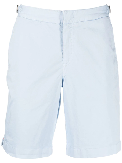 Shop Orlebar Brown Dane Ii Concealed-front Shorts In Blau