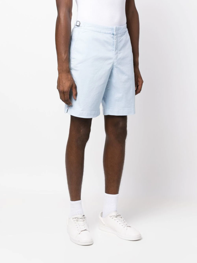 Shop Orlebar Brown Dane Ii Concealed-front Shorts In Blau