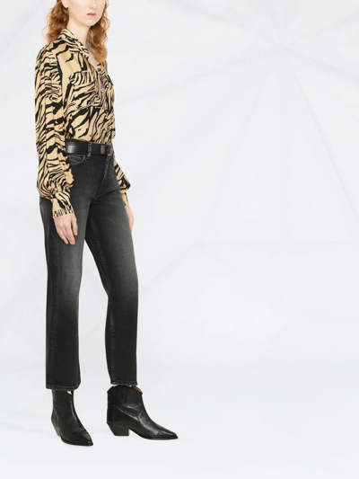Iro Fitted Organic Cotton Jeans In Black