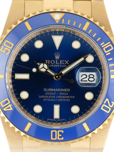 Shop Rolex  Submariner Date 40mm In Blau