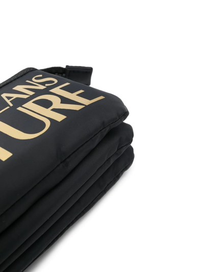 Shop Versace Jeans Couture Logo-print Messenger Bag In Schwarz