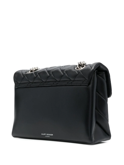 Kurt Geiger London Quilted Shoulder Bag In Black