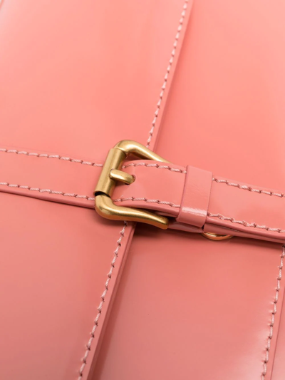 By Far Miranda Bag In Salmon-coloured Semi-patent Leather In Rosa